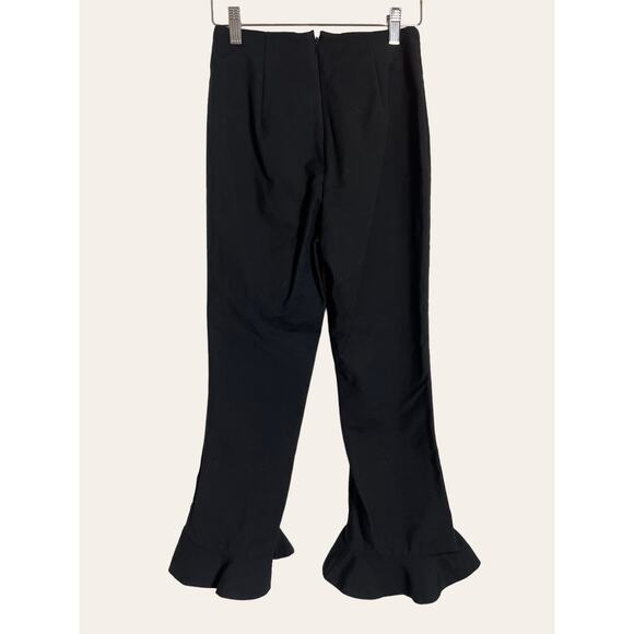C/MEO Collective Black Orbit Cropped Tulip Hem High Waist Pants Size Small - Picture 8 of 11